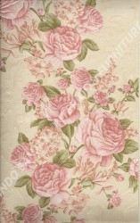 wallpaper LEVANTE:L444-52 corak Bunga warna Merah,Cream,Pink