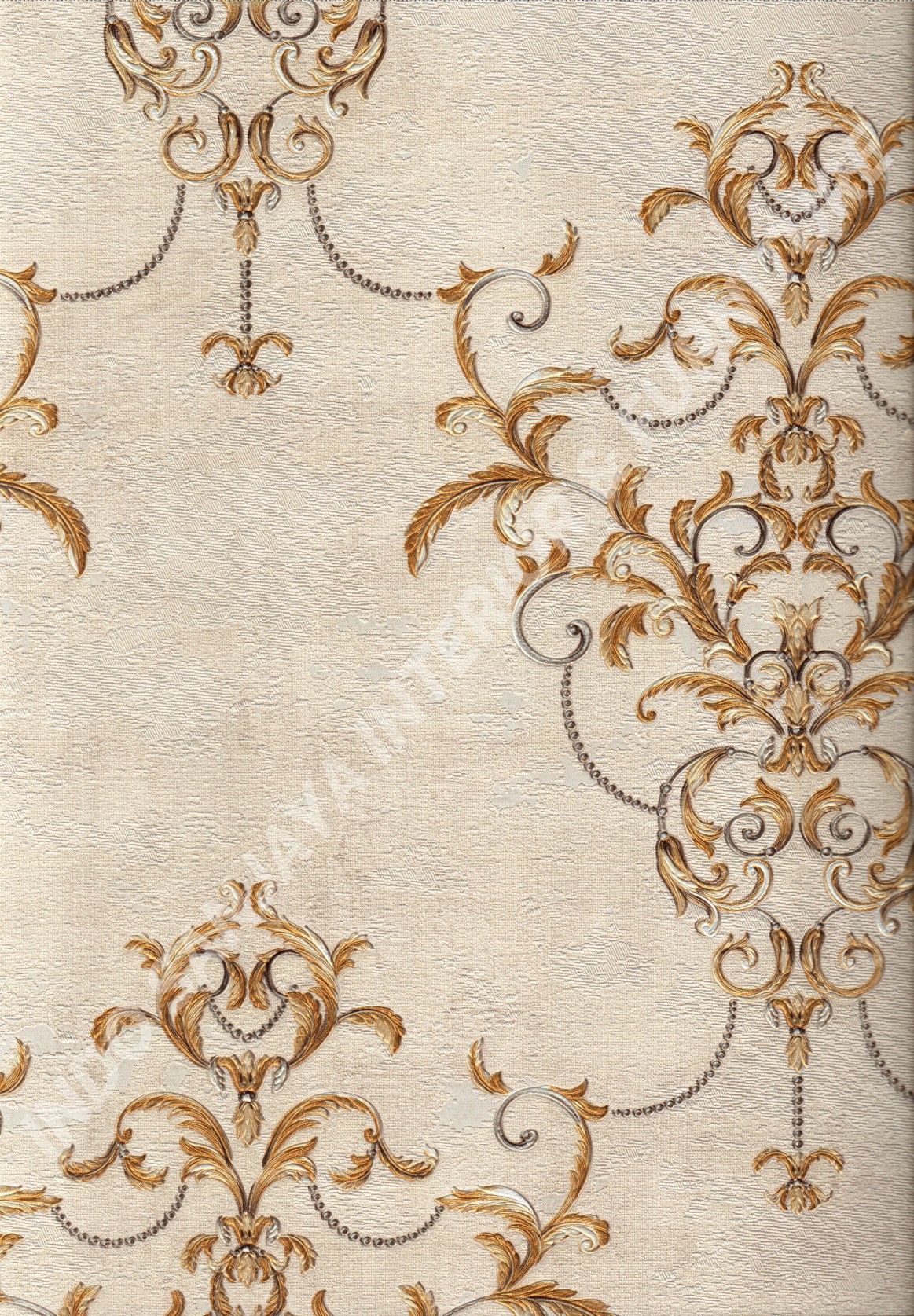 wallpaper DA VINCI:5006-2 corak Klasik / Batik (Damask) warna Cream