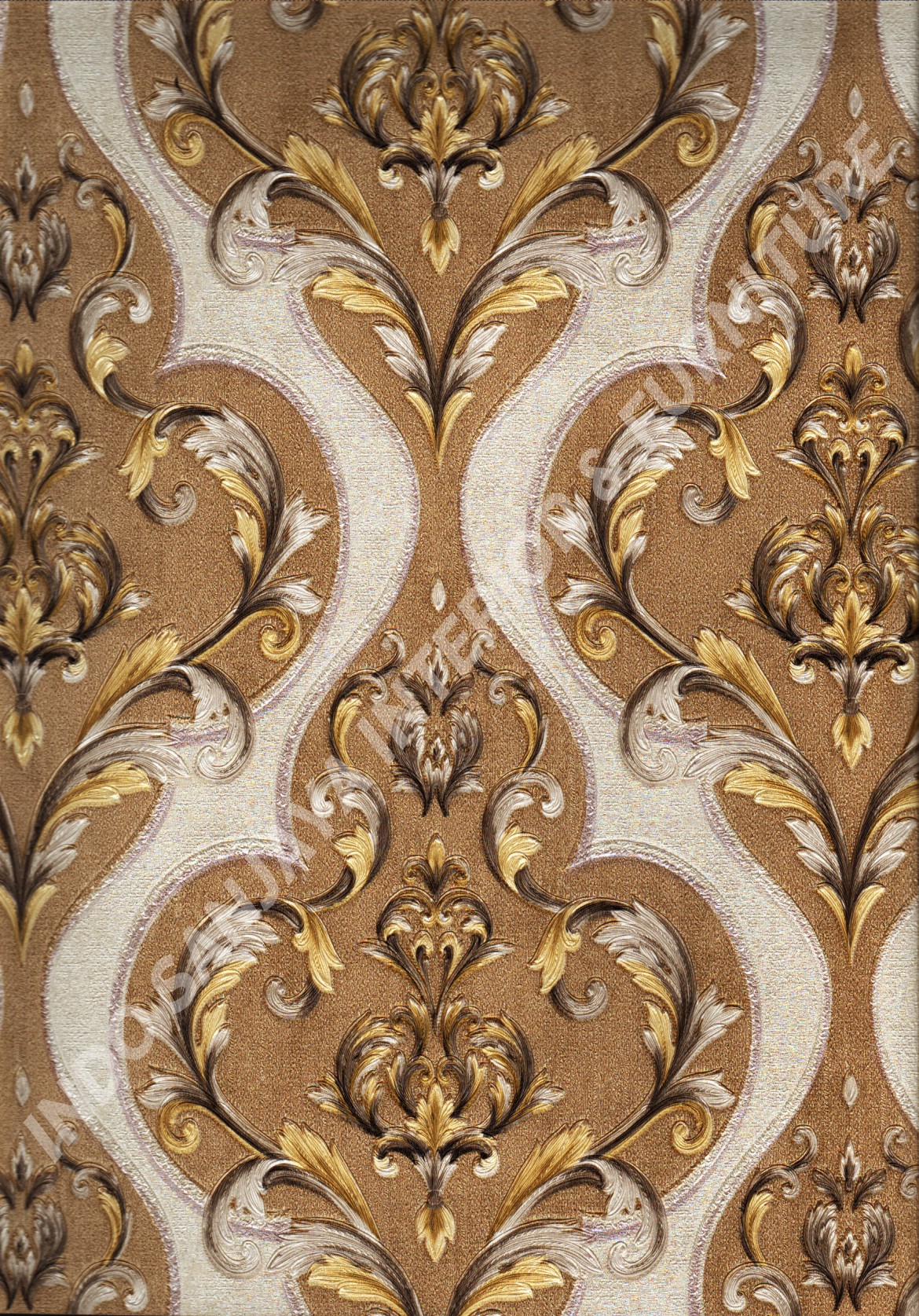 wallpaper   Wallpaper Klasik Batik (Damask) YG71105:YG71105 corak  warna 