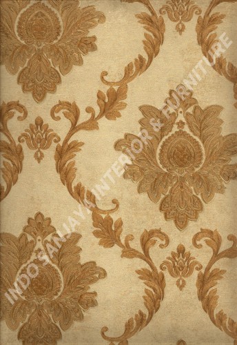 wallpaper   Wallpaper Klasik Batik (Damask) L444-15:L444-15 corak  warna 