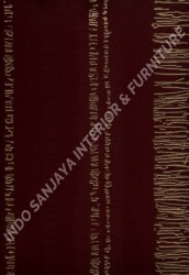 wallpaper LEVANTE:L444-38 corak Klasik / Batik (Damask) warna Merah