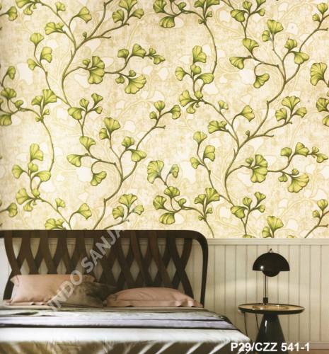 wallpaper Cozy House:CZZ-541-1 corak Klasik / Batik (Damask) ,Bulat / Geometri warna Abu-Abu
