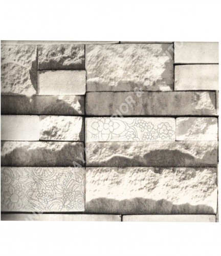 wallpaper MADONA:MD3166 corak Klasik / Batik (Damask) ,Batu-Batuan warna Cream