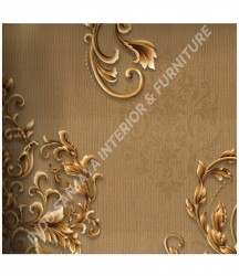 wallpaper MADONA:MD3515 corak Modern / 3D warna Cream,Coklat