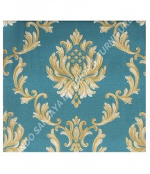 wallpaper MADONA:MD8042 corak Klasik / Batik (Damask) warna Putih