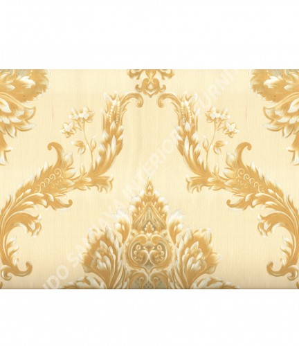 wallpaper MADONA:MD3501 corak Klasik / Batik (Damask) warna Cream