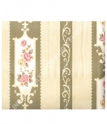 wallpaper MADONA:MD7364 corak Klasik / Batik (Damask) warna Cream