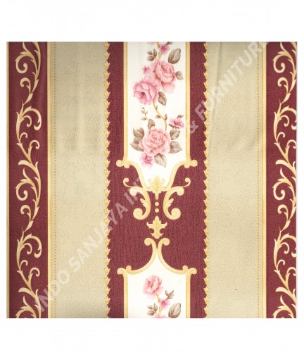 wallpaper MADONA:MD7363 corak Klasik / Batik (Damask) warna Cream