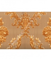 wallpaper MADONA:MD3503 corak Klasik / Batik (Damask) warna Hijau,Cream