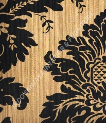 wallpaper Kansai:13-22129 corak Klasik / Batik (Damask) warna Abu-Abu