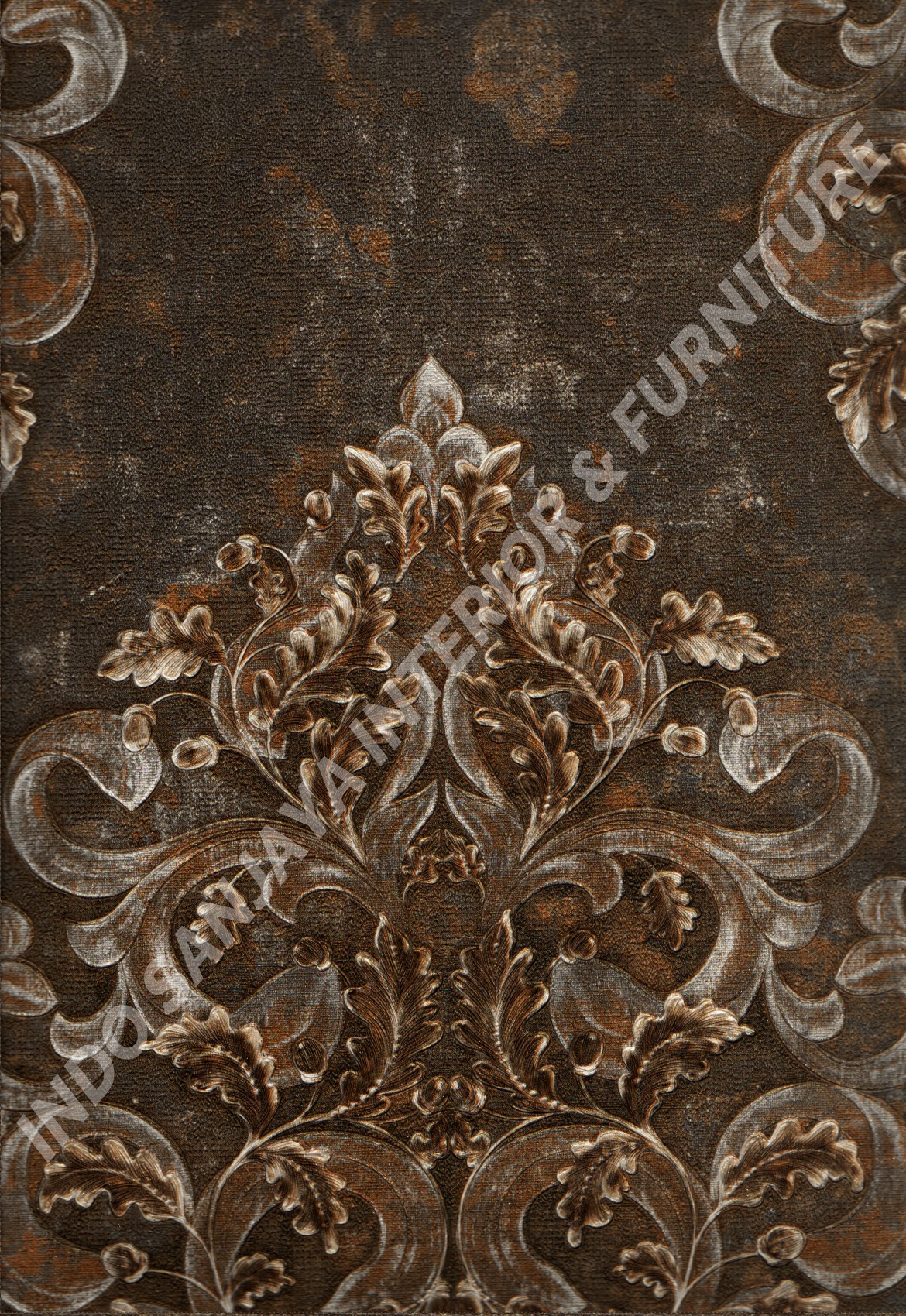 wallpaper   Wallpaper Klasik Batik (Damask) DL10301:DL10301 corak  warna 