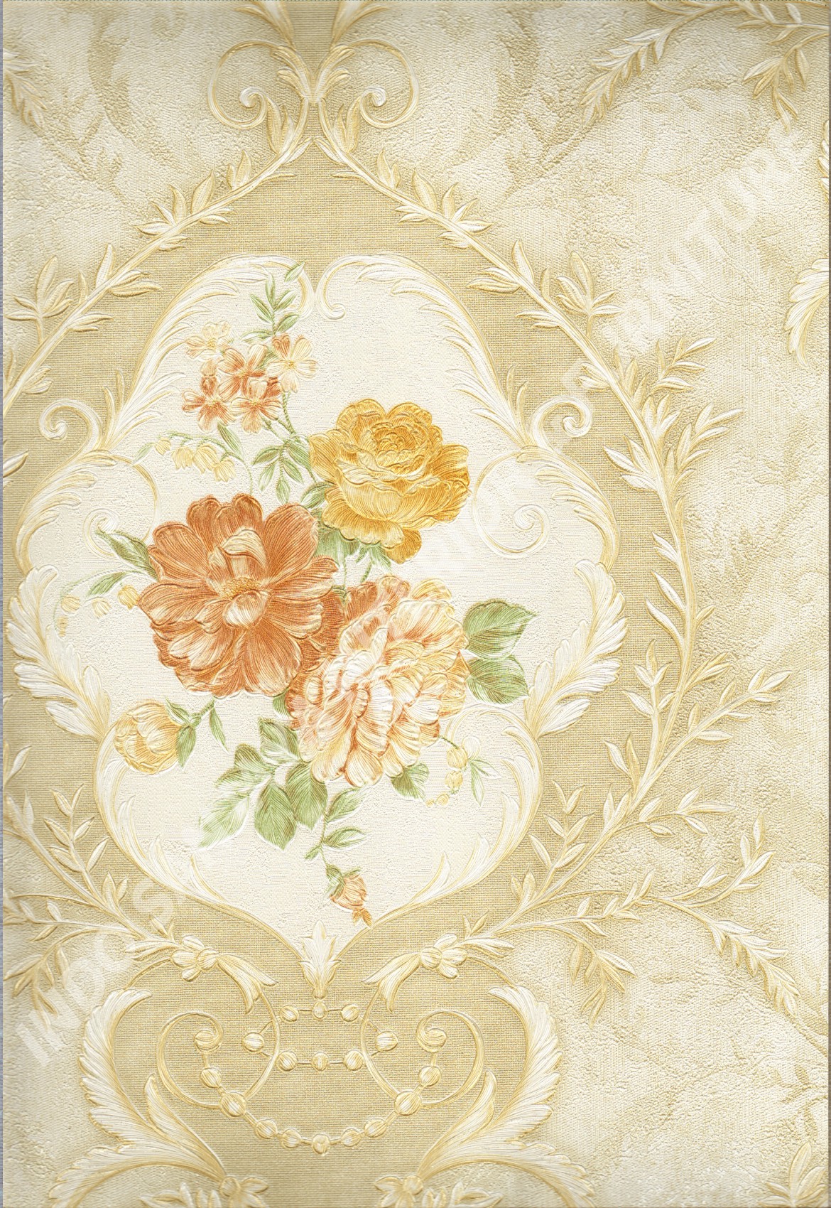 wallpaper   Wallpaper Bunga DL10501:DL10501 corak  warna 