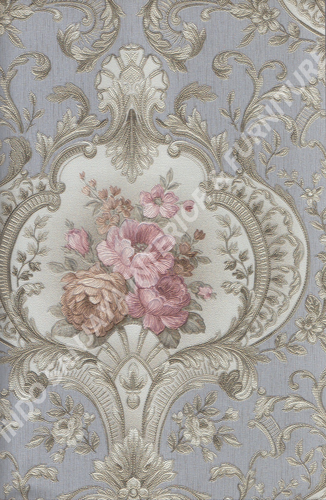 wallpaper   Wallpaper Bunga 4003-3:4003-3 corak  warna 
