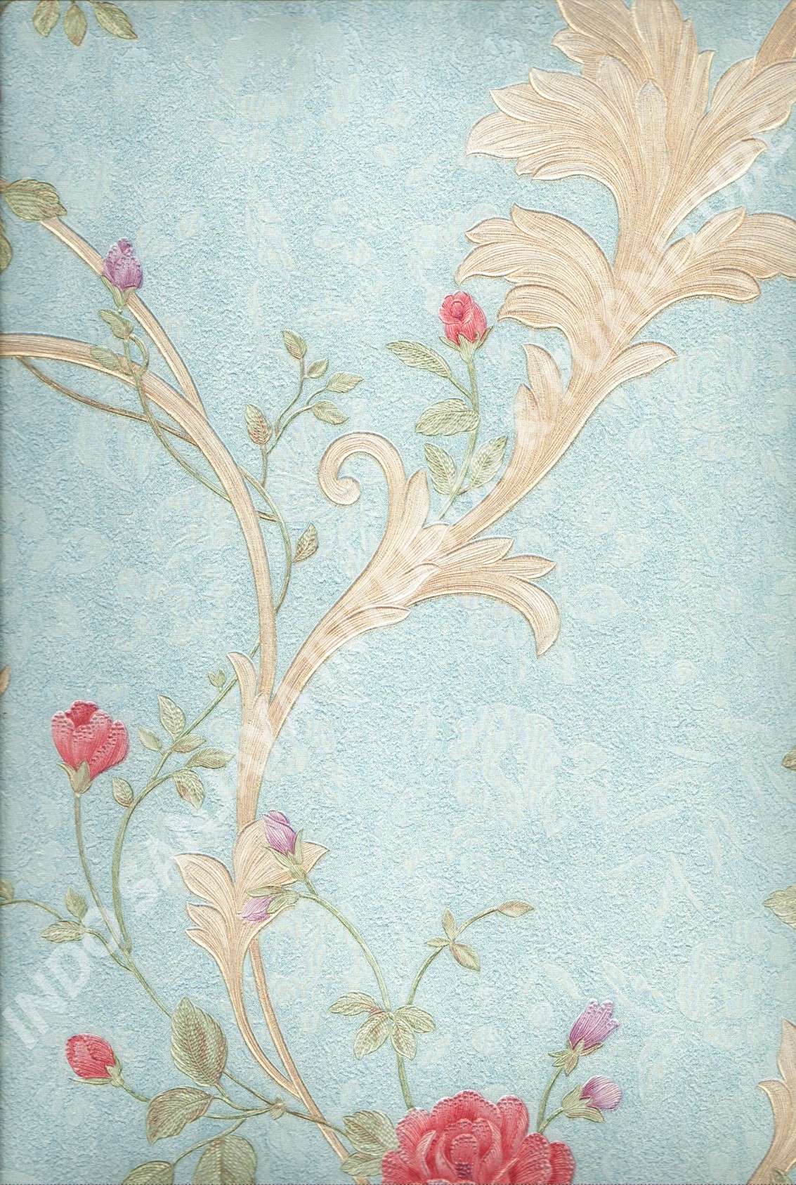 wallpaper   Wallpaper Bunga 51009-4:51009-4 corak  warna 