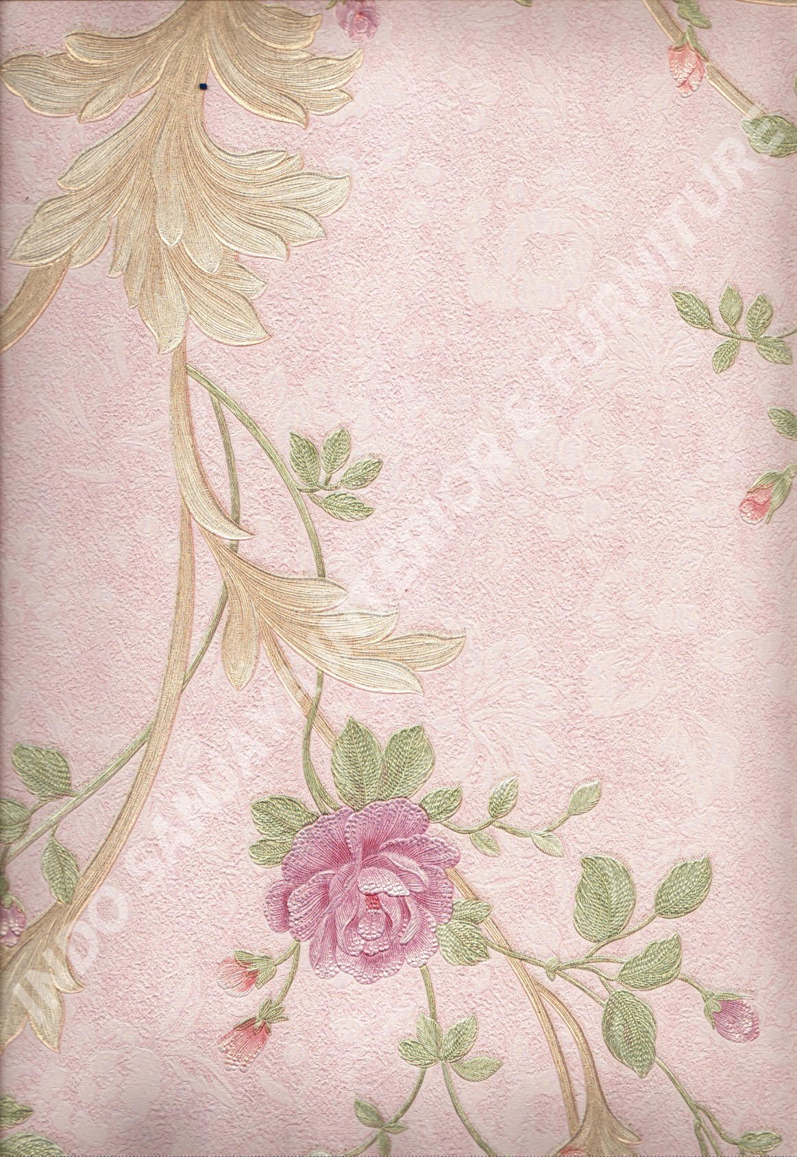 wallpaper   Wallpaper Bunga 51009-3:51009-3 corak  warna 