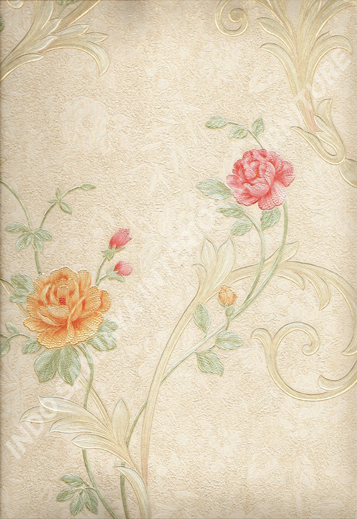 wallpaper   Wallpaper Bunga 51009-2:51009-2 corak  warna 