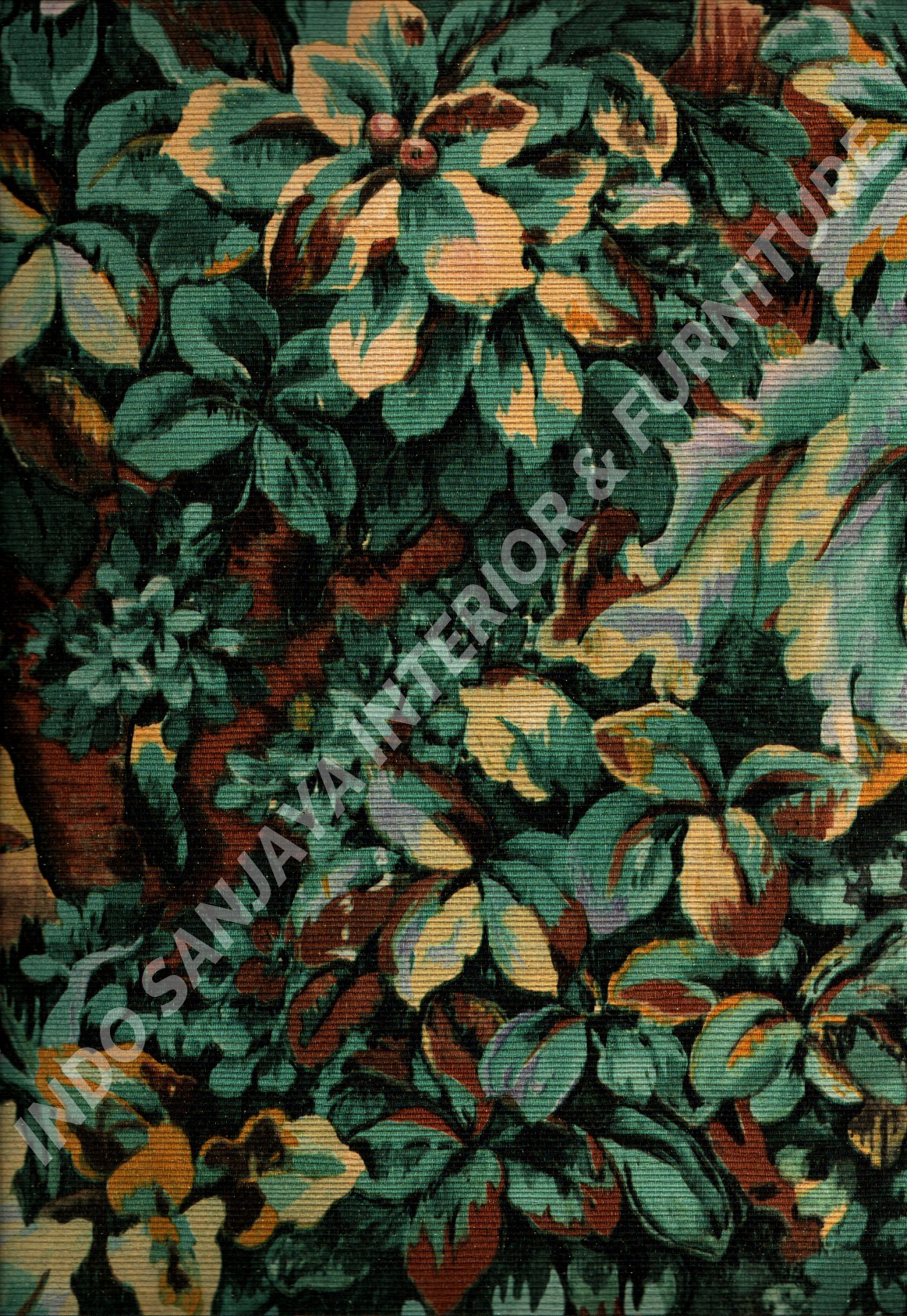 wallpaper   Wallpaper Daun Daunan IS1812:IS1812 corak  warna 