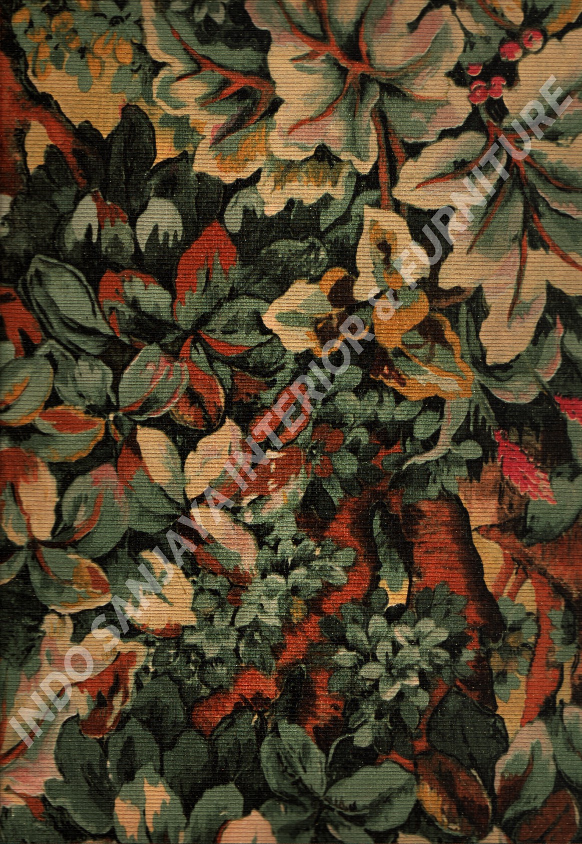wallpaper   Wallpaper Daun Daunan IS1815:IS1815 corak  warna 
