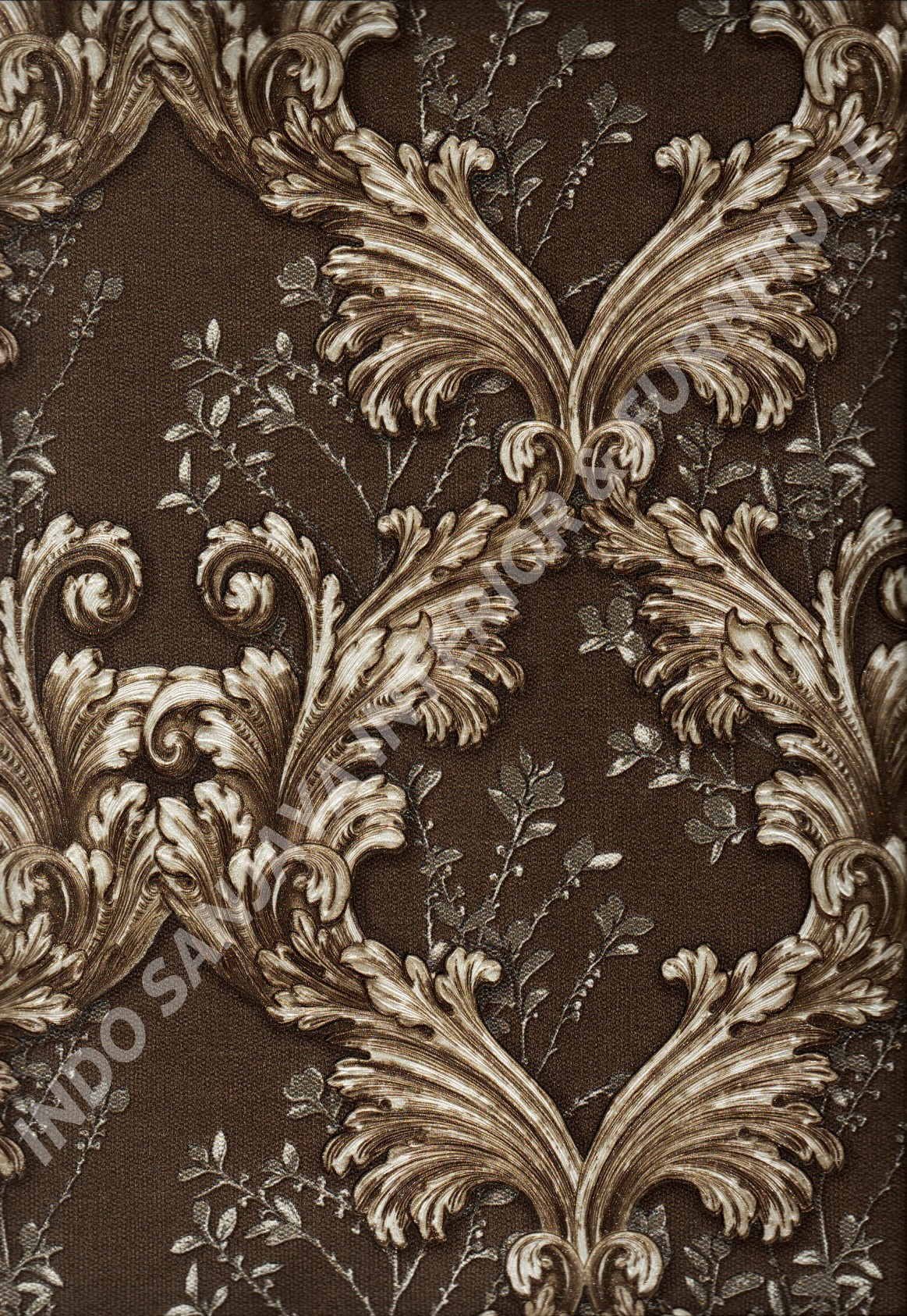 wallpaper   Wallpaper Klasik Batik (Damask) 87025:87025 corak  warna 