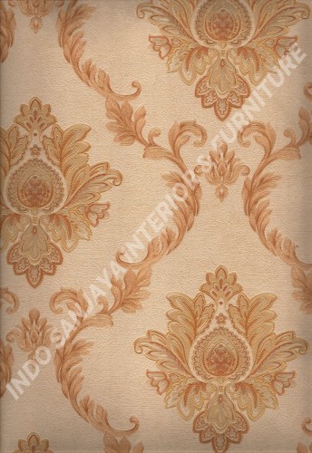 wallpaper   Wallpaper Klasik Batik (Damask) L444-13:L444-13 corak  warna 