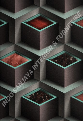 wallpaper   Wallpaper Modern 3D 703-4:703-4 corak  warna 