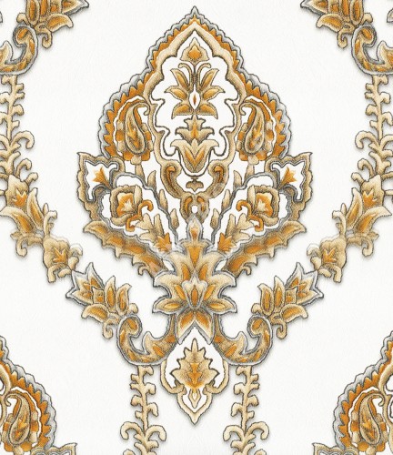 wallpaper   Wallpaper Klasik Batik (Damask) B-2506:B-2506 corak  warna 