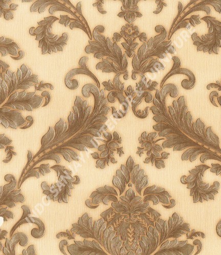 wallpaper   Wallpaper Klasik Batik (Damask) 360004:360004 corak  warna 