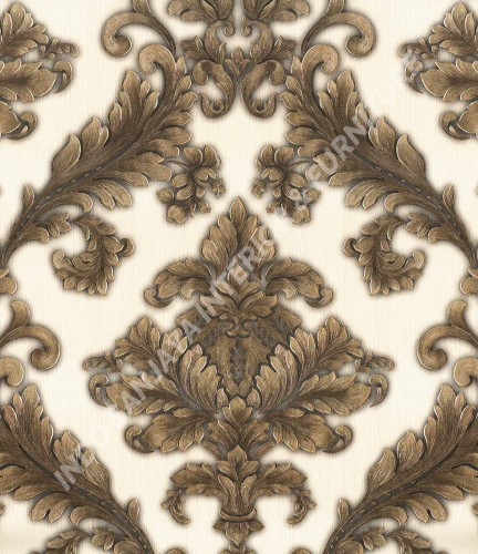 wallpaper   Wallpaper Klasik Batik (Damask) 360003:360003 corak  warna 