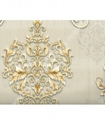 wallpaper MADONA:MD3513 corak Minimalis / Polos warna Abu-Abu,Cream,Coklat